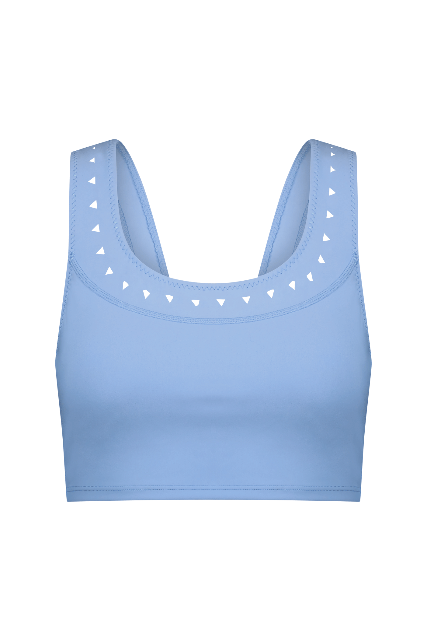 Supportive Baby Blue Sports Bra with Padding