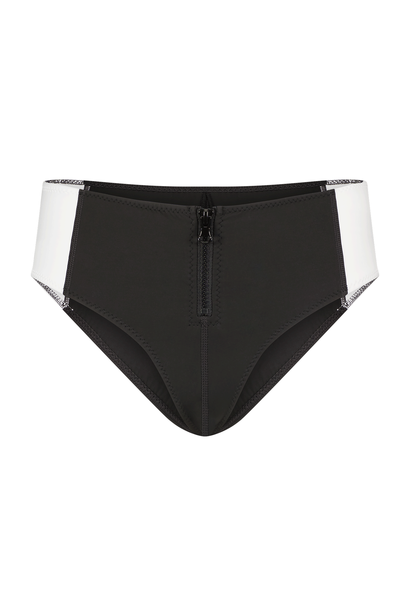 Bianca Cute Scuba Swim Short in Black and White