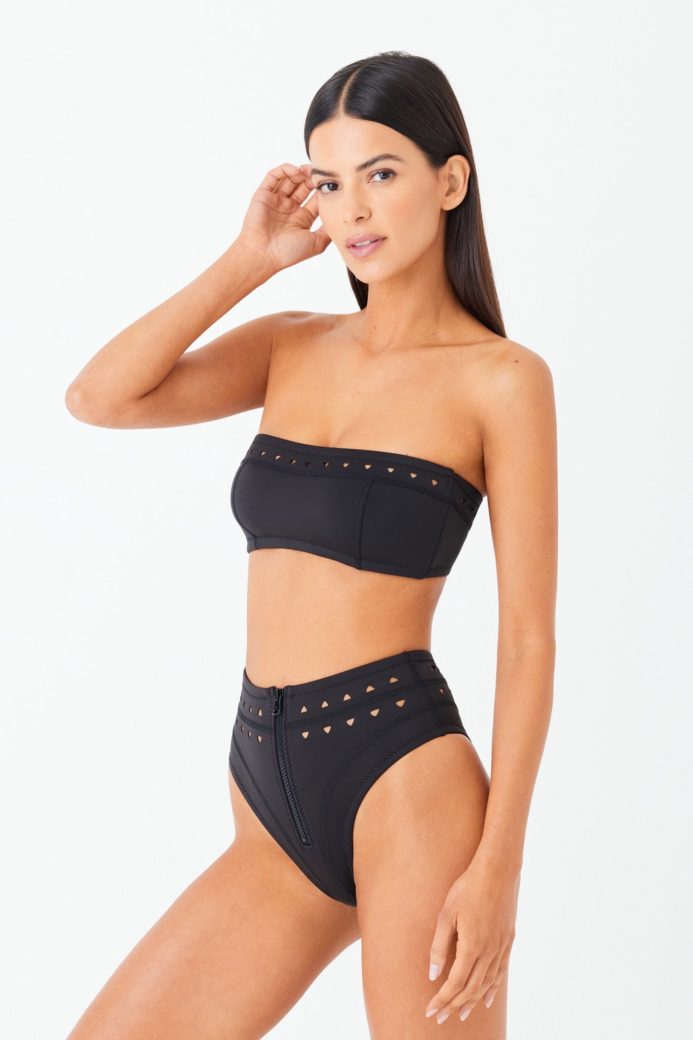 Black Bandeau Bikini Top