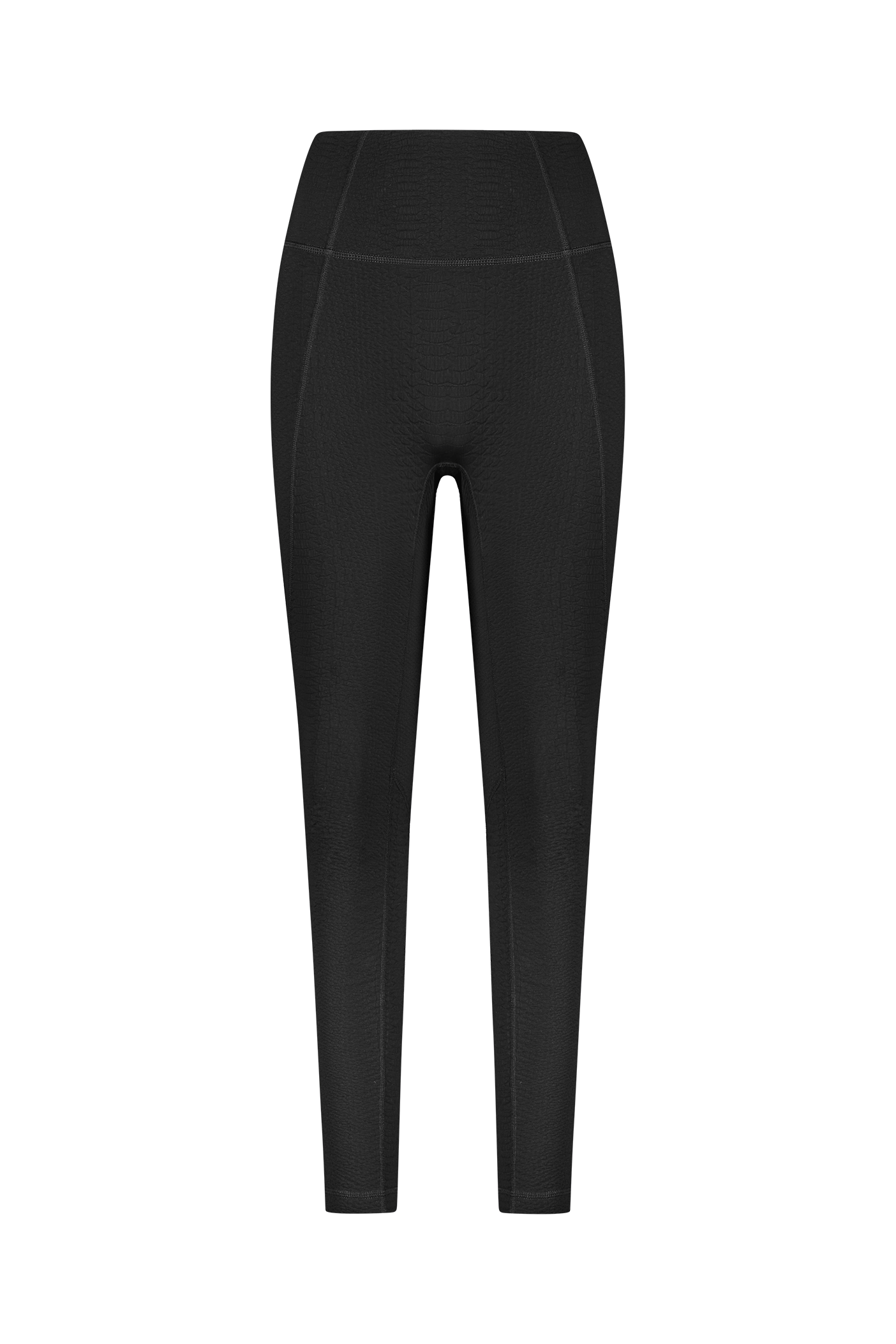 Textured Black Sport Leggings