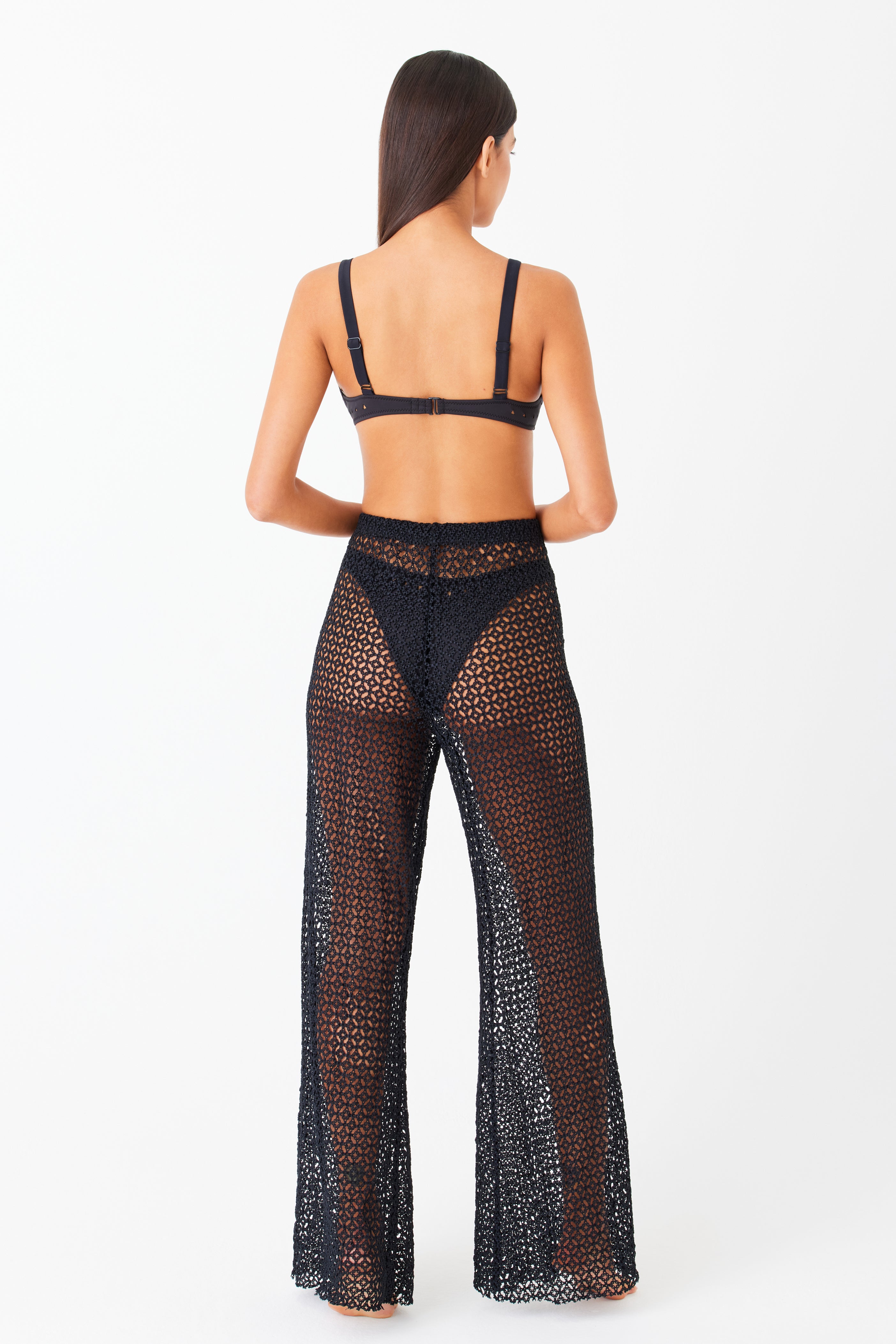 Black Lace Cover Up Pants