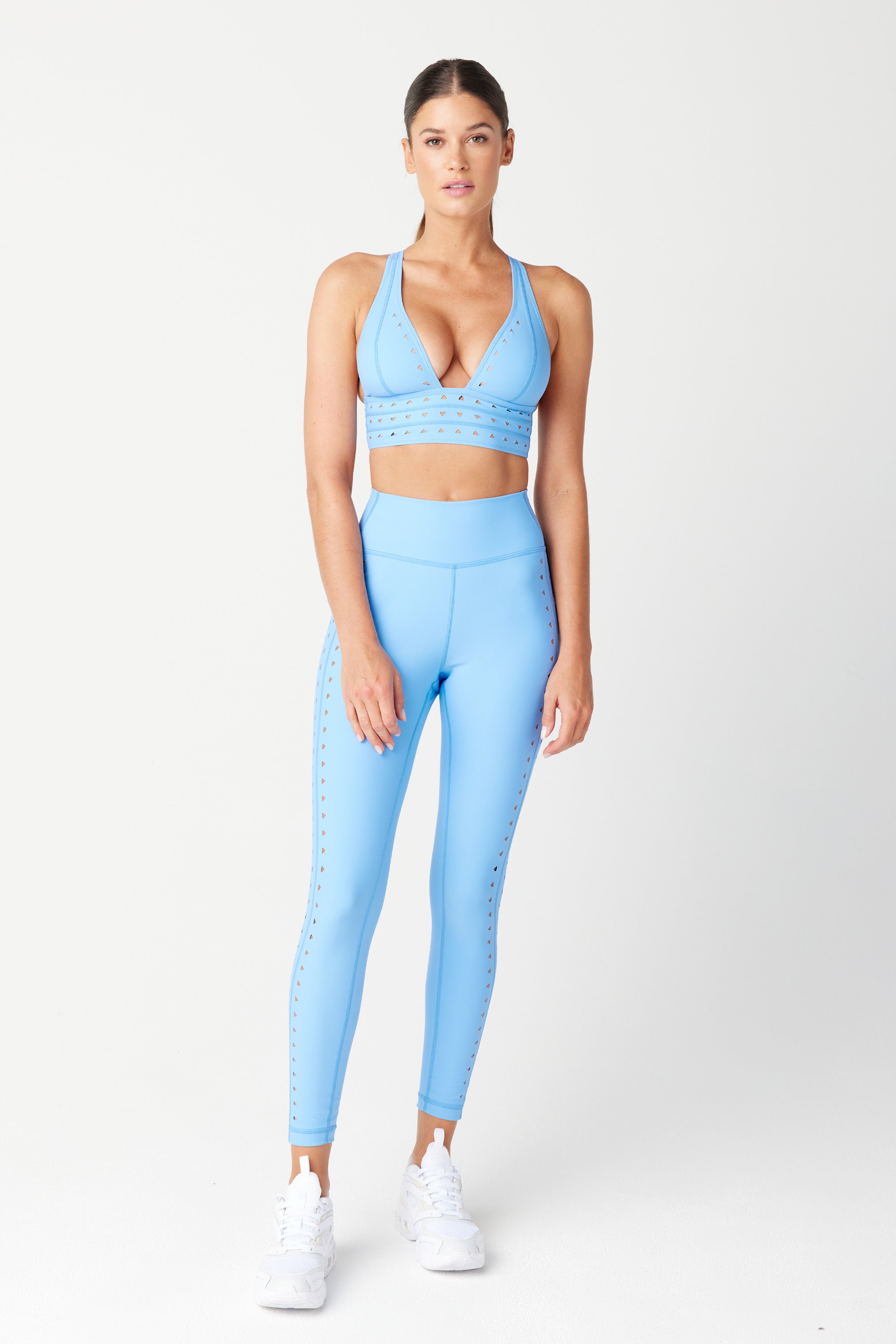 Eden Sports Bra in Sky Blue