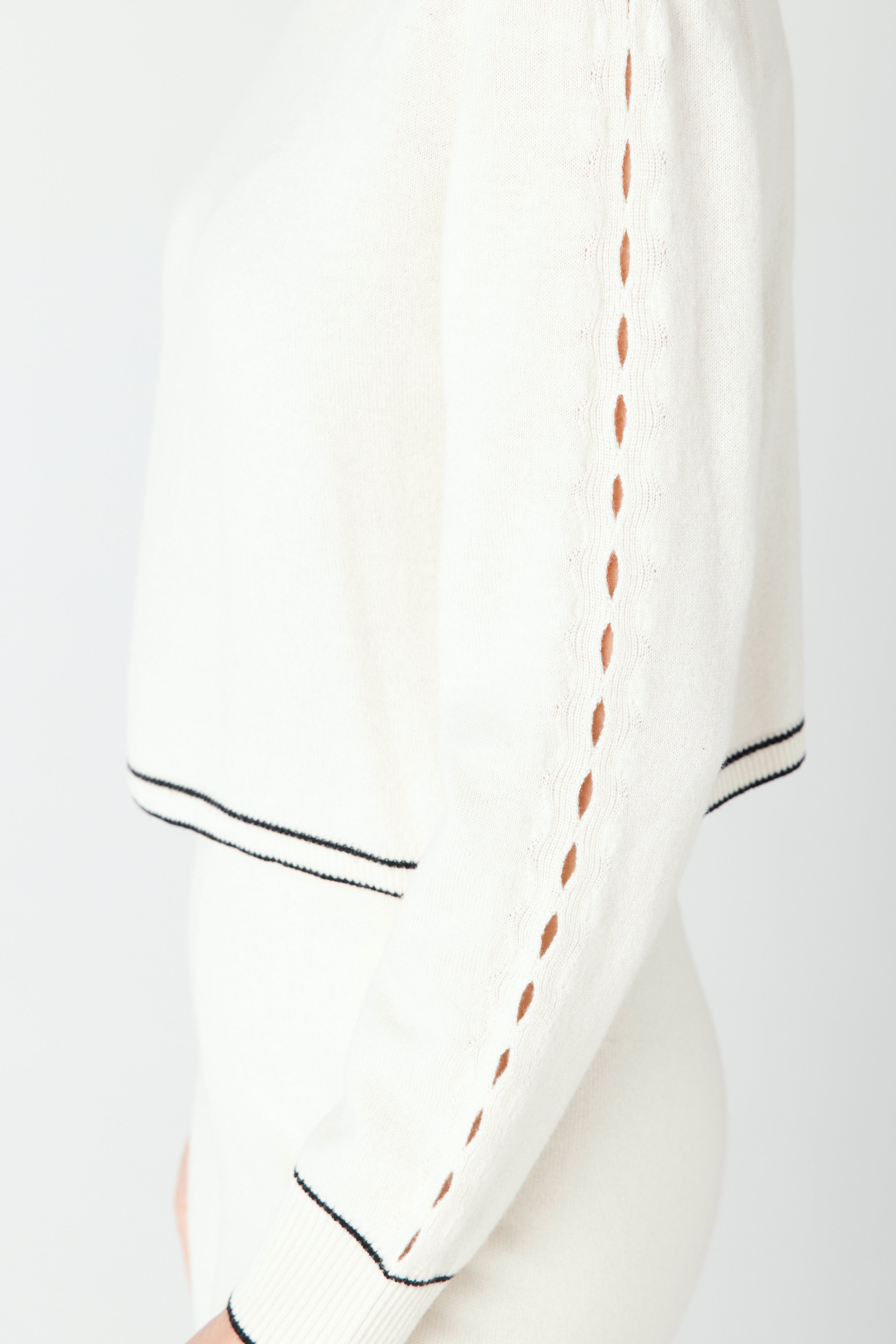 Ivory White Cashmere Lounge Pullover